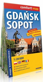Gdańsk Sopot mapa kieszonkowa 1:26 000