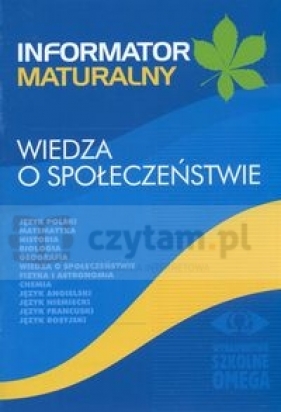 Informator maturalny Wiedza o Społeczeństwie