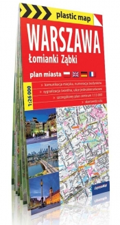 Warszawa plastic map foliowany plan miasta - Opracowanie zbiorowe