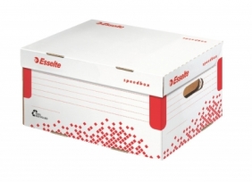 Pudło archiwizacyjne Esselte Speedbox - biało-czerwony 35,5 x 19,3 x 25,2 cm (623911)