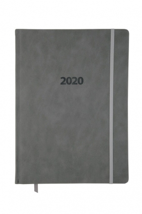 Kalendarz 2020 KK-A4TL książkowy A4 tygodniowy Lux szary