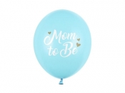 Balony Mom to Be Pastel Light Blue 30cm 50szt