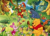 Puzzle ramkowe Przed domem Królika 38