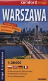 Warszawa laminowany plan miasta 1:26 000 mapa kieszonkowa