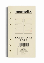 Wkład kalendarzowy 2027 Memofix B6 ST/TDW