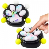 Gniotek Kocia łapka antystres Squishy czarno-biały