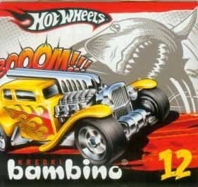 Kredki bambino Hot Wheels 12 kolorów - <br />