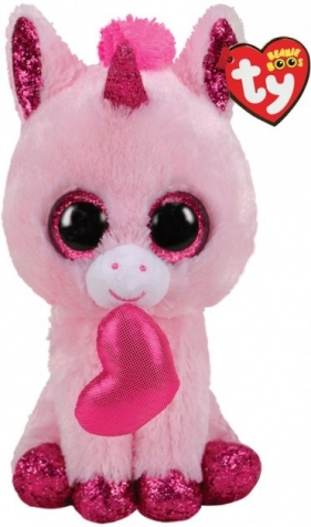 Beanie Boos Darling - różowy jednorożec serce (34101)