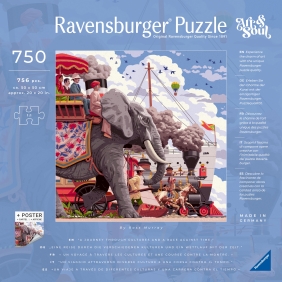Ravensburger, Puzzle 750: Art & Soul - W 80 dni dookoła świata (12001201)