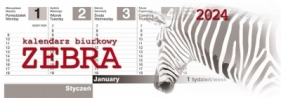 Kalendarz 2024 Biurkowy Zebra