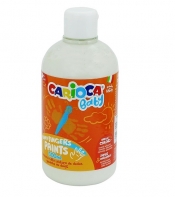 Farba Carioca baby do malowania palcami biała 500 ml