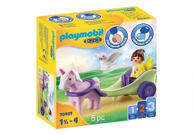 Playmobil 1.2.3: Powóz jednorożca z wróżką (70401)