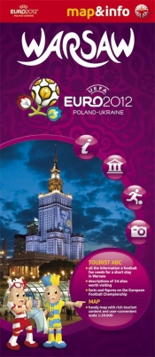 Warsaw Warszawa Euro 2012 mapa i miniprzewodnik