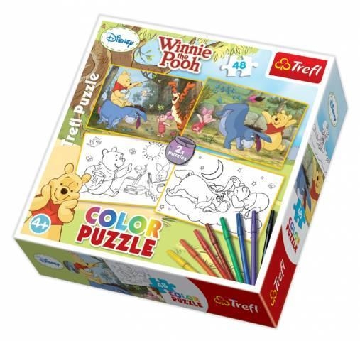 Puzzle 2x48 elementów Color Winnie the Pooh (36501)