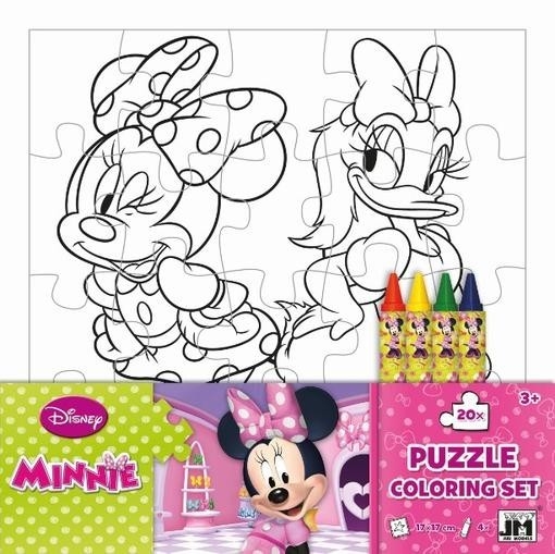Minnie Puzzle kolorowanka + 4 kredki (8331101)