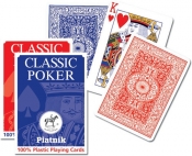 Karty do gry Piatnik 1 talia, Plastik Poker (1360)