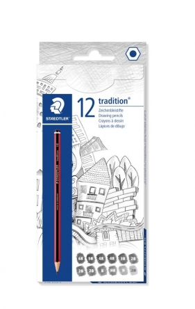 Zestaw ołówków Staedtler Tradition 9 twardości, 12 szt (S 110 C12-1)