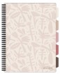 Kołozeszyt Strigo Pads Project Book A4 kratka Floral - beżowy