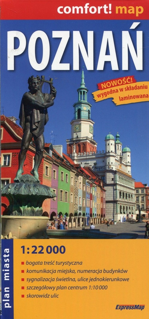 Poznań plan miasta laminowany 1:22 000