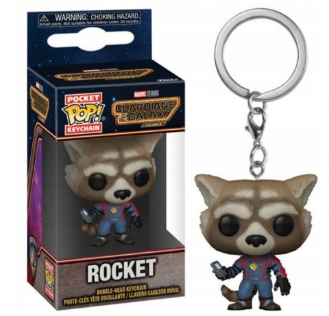 Figurine Pop Guardians Of The Galaxy - Rocket - Collection Marvel - 10 Cm - Idéal Déco Ou Cadeau