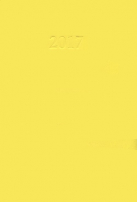 Kalendarz 2017 KKA-5D książkowy dzienny żółty