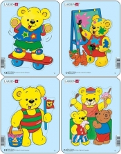 Puzzle Misie 4 plansze - <br />