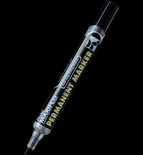 Marker permanentny Pentel NLF60, czarny 4,3-4,9 mm ścięta końcówka