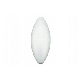 Styropianowa bombka podłużna 10x4cm 12szt