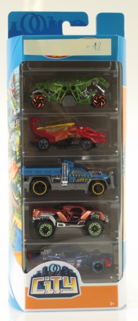 Hot Wheels: Pięciopak - City (01806/FYL25)