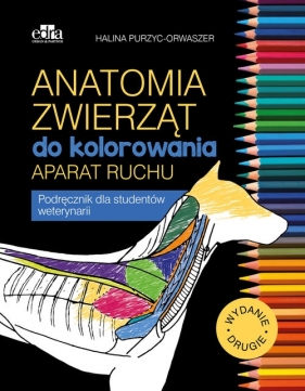 Anatomia zwierząt do kolorowania. Aparat ruchu - Halina Purzyc-Orwaszer
