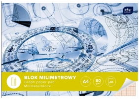Blok milimetrowy A4 20 kartek, 1 szt