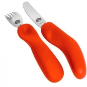 Sztućce kształtujące chwyt pomarańczowa czerwień