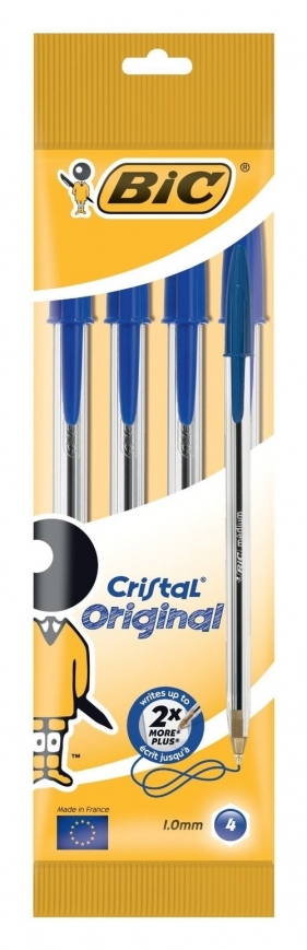 Długopis Cristal Original Niebieski 4 sztuki