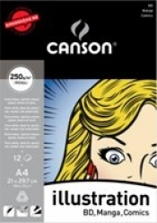 Blok rysunkowy Canson A3 biały 12 250g (387-201)