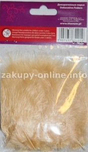 PIORKA DEKORACYJNE BEZOWE 20 SZT 0050-22