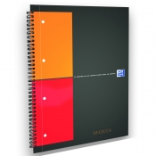 Kołobrulion Oxford Filingbook International A4+/100k, kratka - grafitowy (100100739)