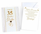 Karnet Rocznica ślubu 35