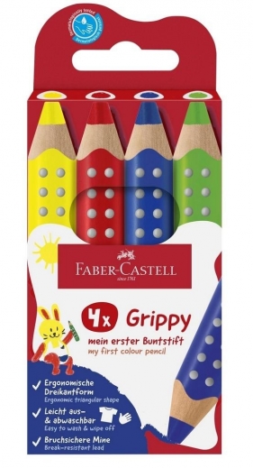 Kredki Grippy 4kol FABER CASTELL