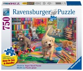 Ravensburger, Puzzle 750: Mali artyści (168019)