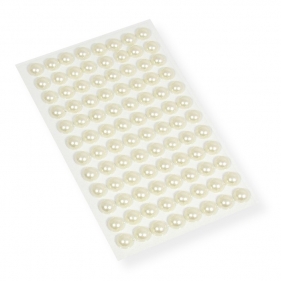 Perełki samoprzylepne białe 10mm