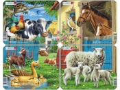 Puzzle Zwierzęta gospodarskie 4 plansze - <br />