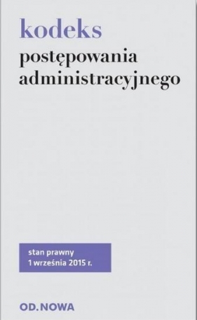 Kodeks postępowania administracyjnego