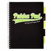Kołozeszyt Pukka Pad Project Book A4/100k - Black Lime