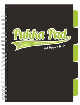 Kołozeszyt Pukka Pad Project Book A4 - Black Lime