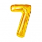 Balon foliowy złota cyfra "7"