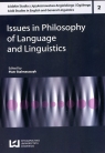 Issues in Philosophy of Language and Linguisti Łódzkie Studia z Stalmaszczyk Piotr