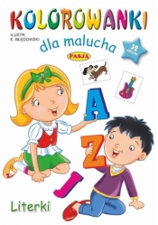Kolorowanki dla malucha Literki - Opracowanie zbiorowe