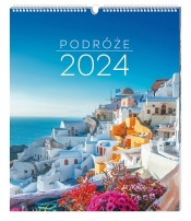 Kalendarz 2024 ścienny 30.5 x 40 - Podróże