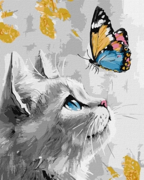 Malowanie po numerach - Marzycielskie Kociątko