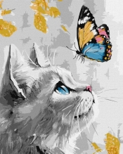 Malowanie po numerach - Marzycielskie Kociątko